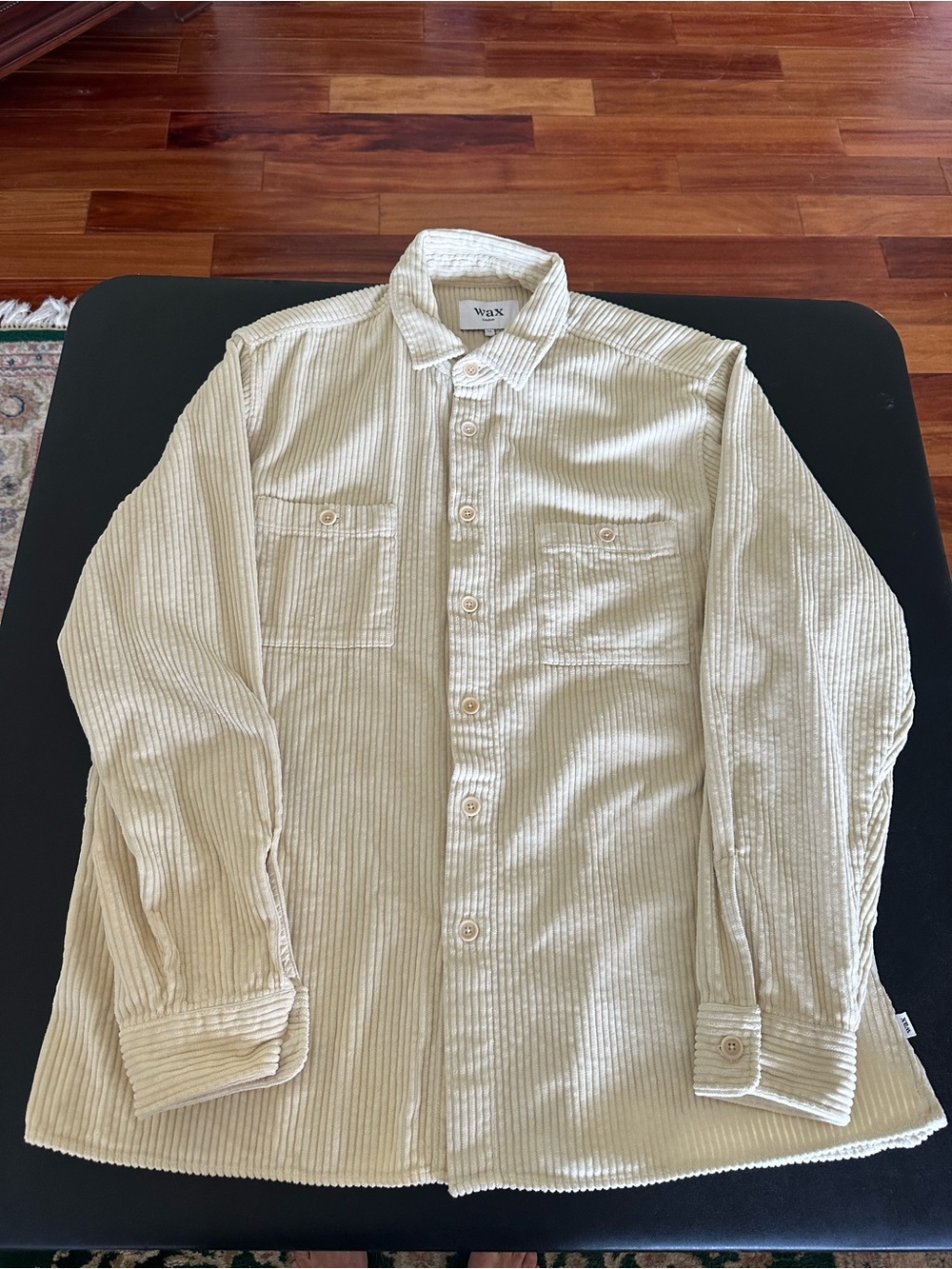 Wax London long sleeve Button-Up Shirt - Cream Size 2XL
